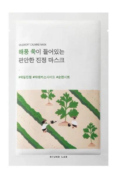 Round Lab Mugwort Calming Sheet Mask In Transparent
