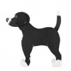 Round Top Display Dog Decor In Black In Black