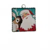 Round Top Santa & Rudolph Charm In Multi In Multi
