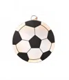 Round Top Soccer Ball Charm In Multi In Multi