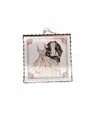 Round Top Wedding Charm In White In Neutral