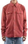 ROUND TWO ROUND TWO OVERDYE CANVAS BUTTON-UP SHIRT