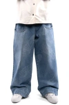 Round Two Skate Park Wide Leg Jeans In Blue