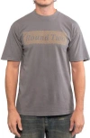 Round Two Stitch Logo T-shirt In Charcoal