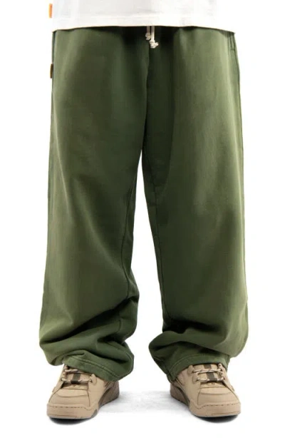 Round Two Sun Aged Sweatpants In Forest Green