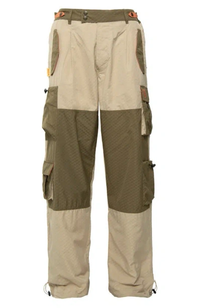 Round Two Tech Harvester Cargo Pants In Khaki