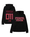 Round21 Men's And Women's Black Indiana Fever Stranger Things Premium Relaxed Hoodie In Multi