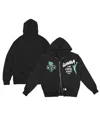 Round21 Men's And Women's Black New York Liberty Double-zip Hoodie