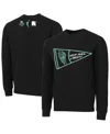Round21 Men's And Women's Black New York Liberty Pennant Crewneck Pullover Sweatshirt In Black