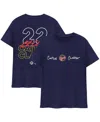 Round21 Men's And Women's Caitlin Clark Navy Indiana Fever Player Signature T-shirt In Navy