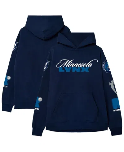 Round21 Men's And Women's Navy Minnesota Lynx Swish Pullover Hoodie In Blue