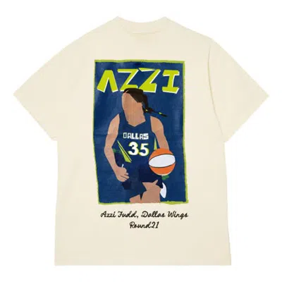 Round21 Unisex  Azzi Fudd Cream Dallas Wings Draft T-shirt