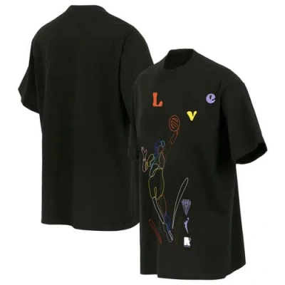 Round21 Unisex  Black Golden State Valkyries Love Pride Premium Heavyweight T-shirt
