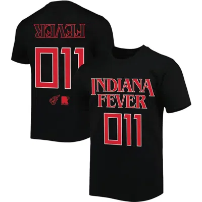 Round21 Unisex  Black Indiana Fever Stranger Things Premium Relaxed T-shirt