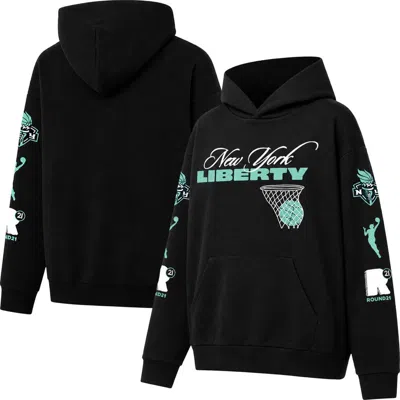 Round21 Unisex  Black New York Liberty Swish Hoodie