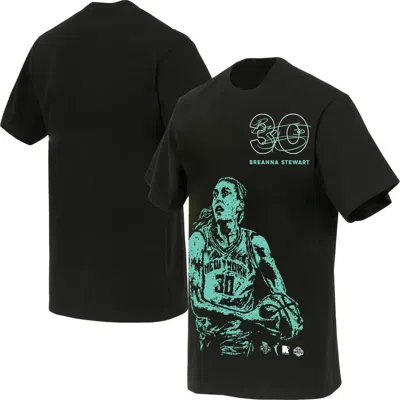 Round21 Unisex  Breanna Stewart Black New York Liberty Player T-shirt