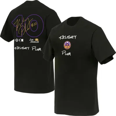 Round21 Unisex  Kelsey Plum Black Los Angeles Sparks Boxy Signature Name & Number T-shirt