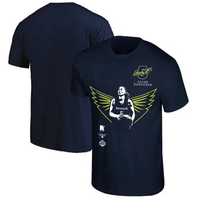 Round21 Unisex  Paige Bueckers Navy Dallas Wings 2025 Wnba Draft Night T-shirt