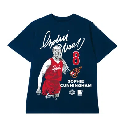 Round21 Unisex  Sophie Cunningham Navy Indiana Fever Player Graphic T-shirt
