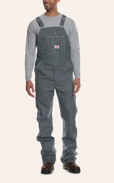 Roundhouse Round House Striped Bib Overalls In Multi