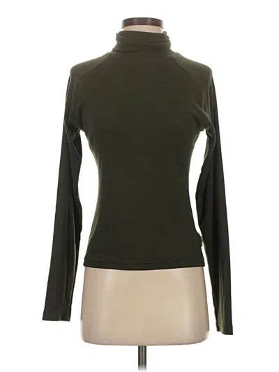 Pre-owned Route 66 Long Sleeve Top Green Turtleneck Tops