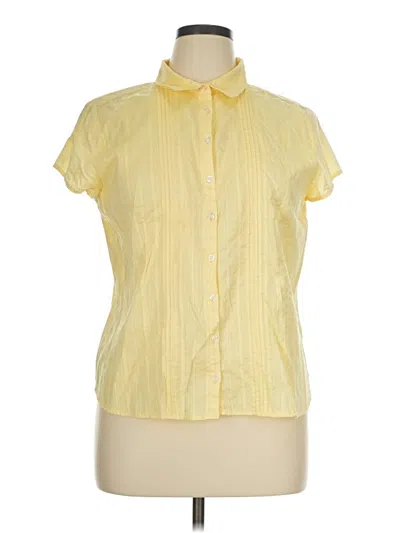 Pre-owned Route 66 Short Sleeve Blouse In Yellow