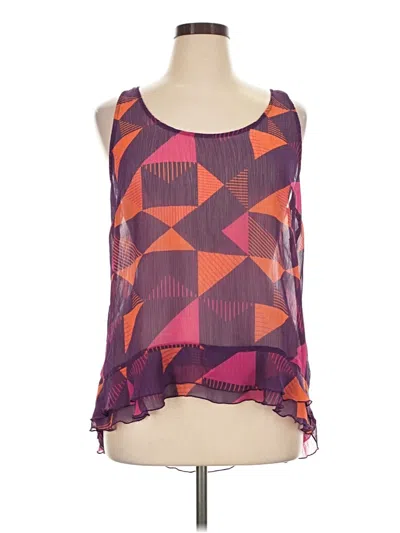 Pre-owned Route 66 Sleeveless Blouse In Purple