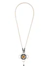 Rouvenat Bolt Silver Citrine-embellished Necklace In Multi