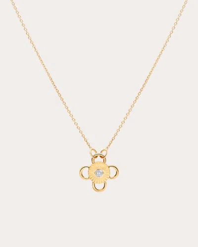 Rouvenat Women's Baby Bolt 18k Gold Diamond Pendant Necklace