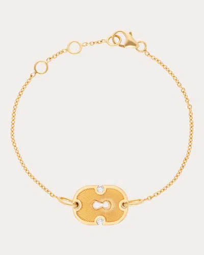 Rouvenat Women's Diamond & 18k Gold Unlock Bracelet