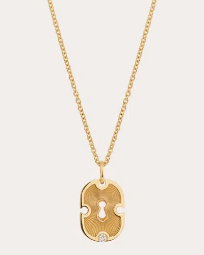 Rouvenat Women's Diamond & 18k Gold Unlock Pendant Necklace