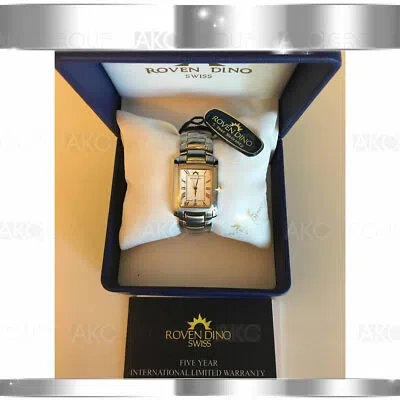 Pre-owned Roven Dino Lexington 6012mtt15 0300234 Swiss Movement Mens Watch