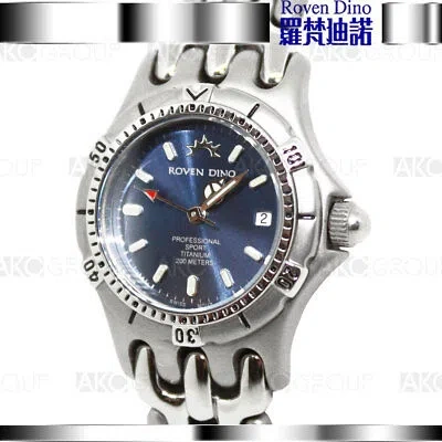 Pre-owned Roven Dino Talon Titanium 8008wyy11 Swiss Movement Womens Watch