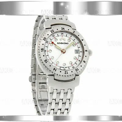 Pre-owned Roven Dino Traveler 6011mss75 Swiss Movement Mens Watch