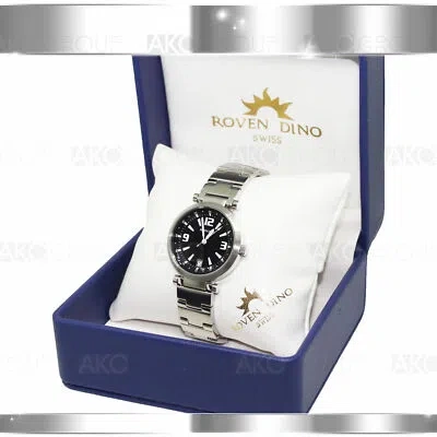 Pre-owned Roven Dino Voyager 6014mss11 Swiss Movement Mens Watch