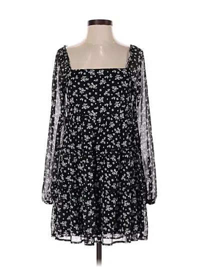 Pre-owned Row A Casual Dress In Black