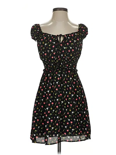 Pre-owned Row A Casual Dress In Black