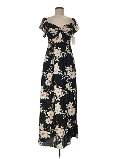 Pre-owned Row A Casual Dress In Black