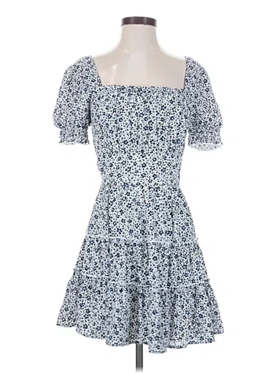 Pre-owned Row A Casual Dress In Blue