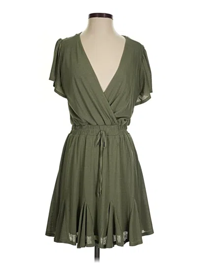 Pre-owned Row A Casual Dress In Green