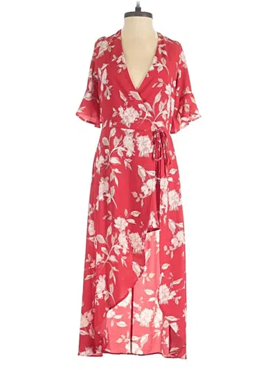 Pre-owned Row A Casual Dress In Red