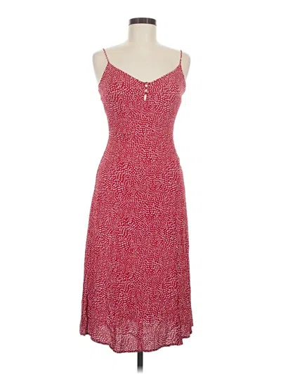Pre-owned Row A Casual Dress In Red