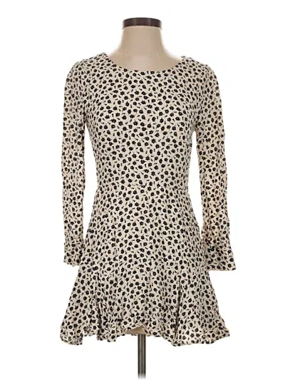 Pre-owned Row A Casual Dress In Tan