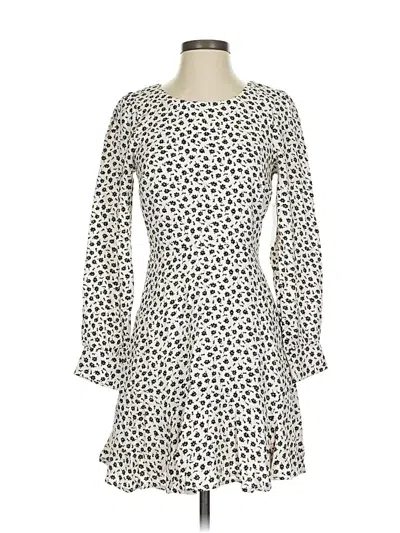 Pre-owned Row A Casual Dress In White