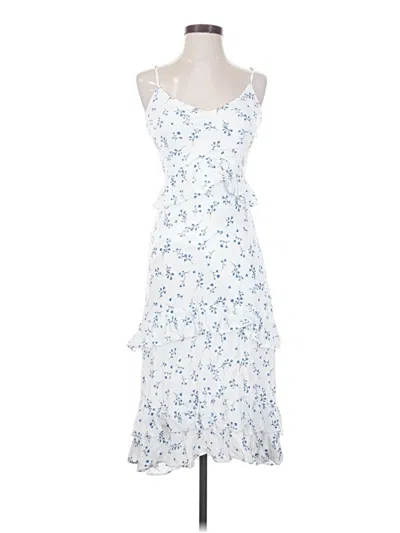 Pre-owned Row A Casual Dress In White
