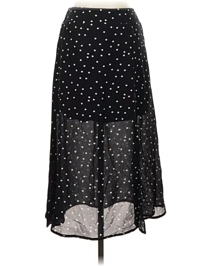 Pre-owned Row A Casual Skirt In Black
