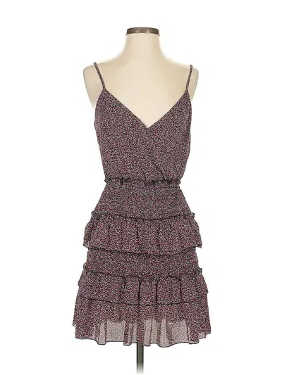 Pre-owned Row A Cocktail Dress In Burgundy