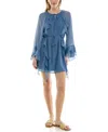 Row A Juniors' Pullover Ruffle Dress In Blue