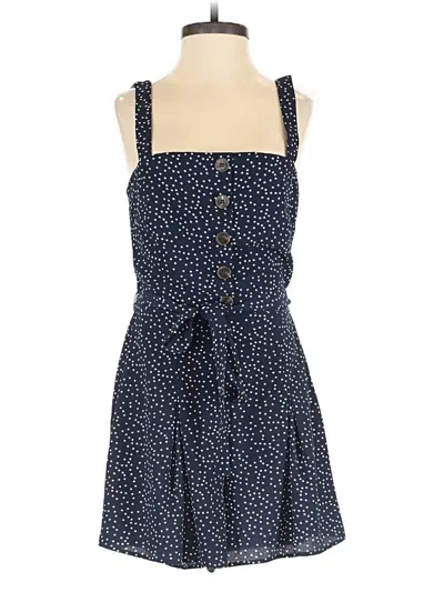 Pre-owned Row A Romper In Blue