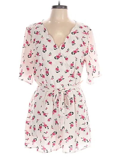 Row A Romper In White